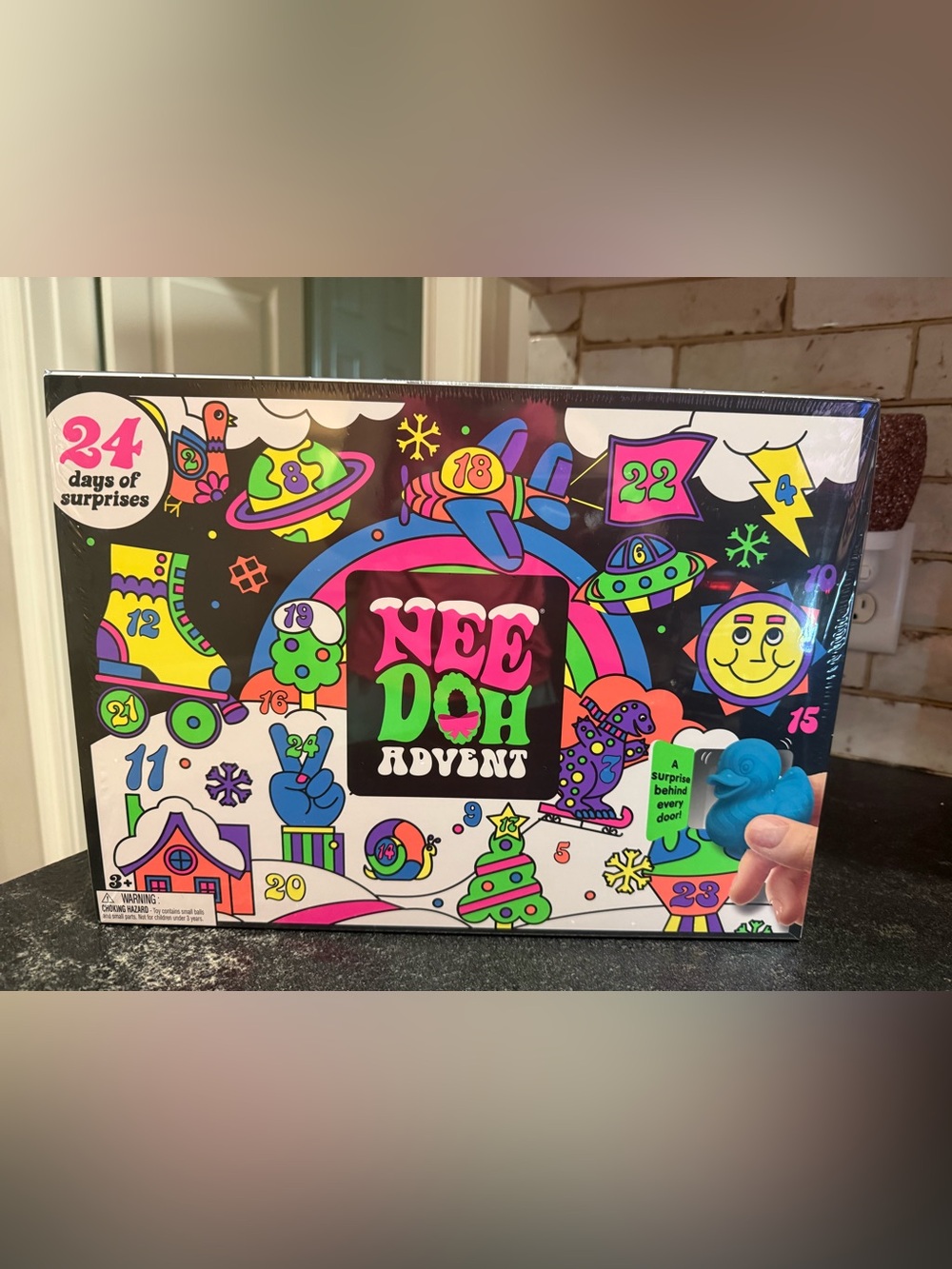 Schylling NeeDoh Advent Kids Toy Set - Colorful Holiday Surprise Pack AUTHENTIC